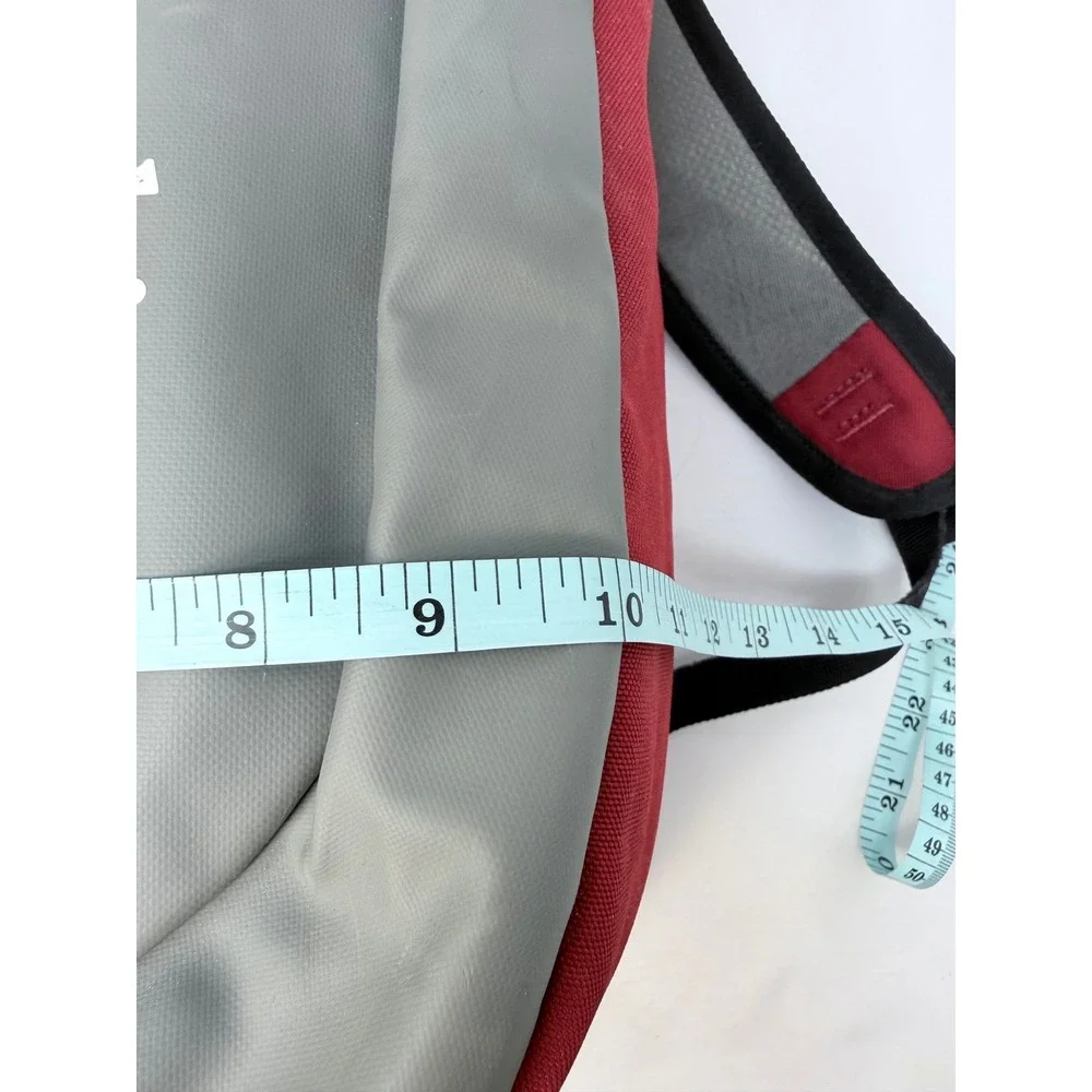 Columbia Red Grey Cordura Roll Top Backpack Hiking Outdoor Bag